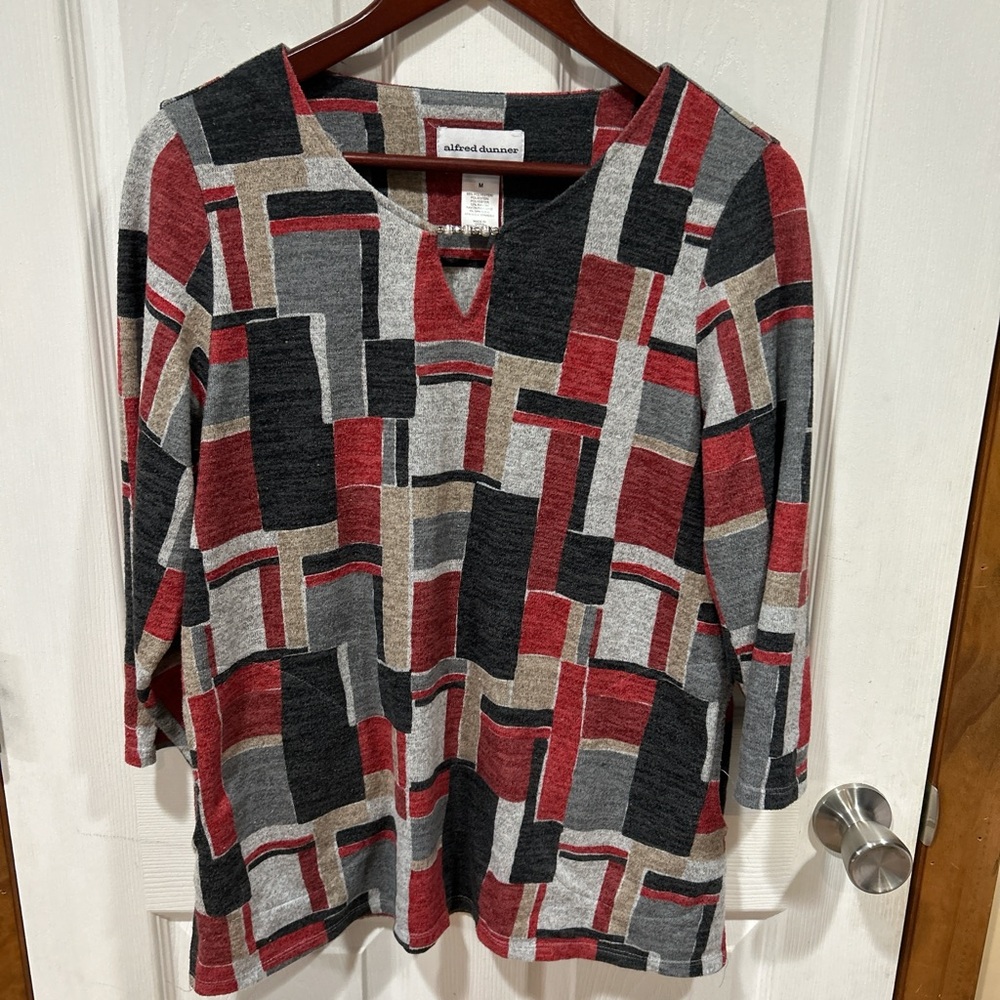 Alfred Dunner Women's Medium Top Pocket Front Casual Classic Fit